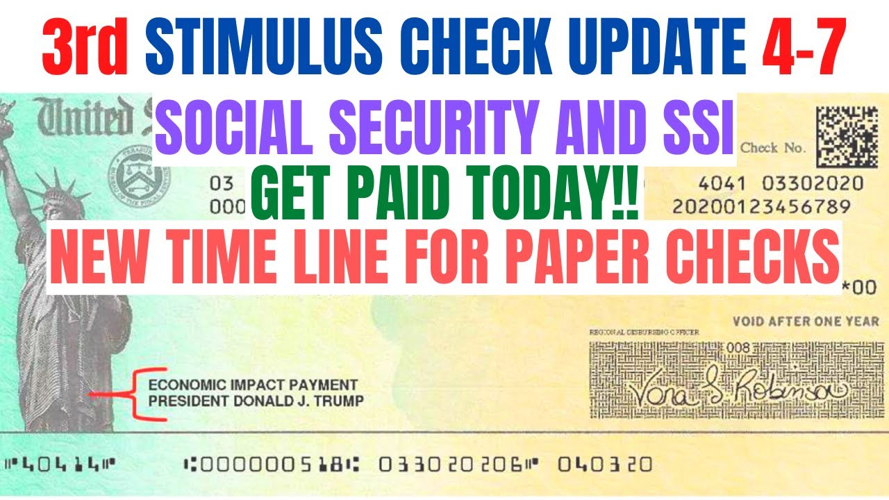 $1400 Third Stimulus Check Update| SS SSI SSDI *DEPOSIT TODAY*
