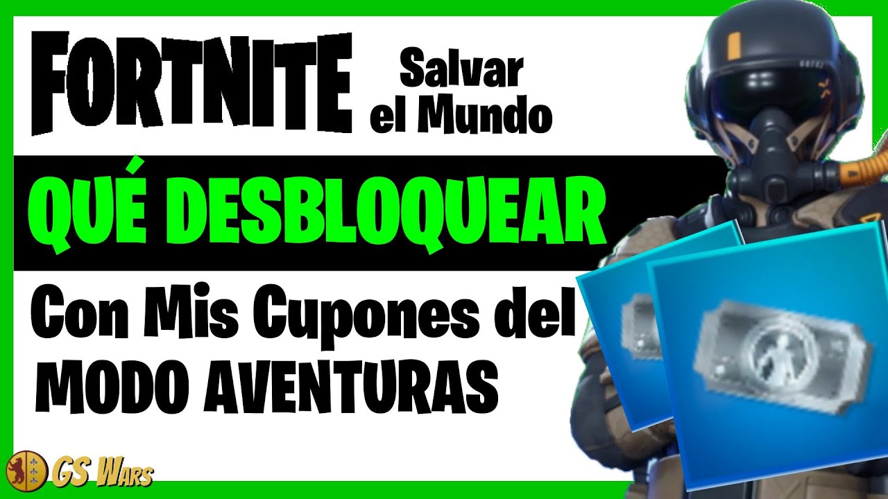 CUPONES del Modo Aventura de HÉROE y ARMA:  Qué Desbloquear | Guía Fortnite Salvar el Mundo