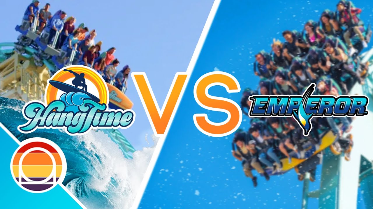 HangTime VS Emperor | The Battle of the Southern California Dive Coasters | Knott's & SeaWorld 2022