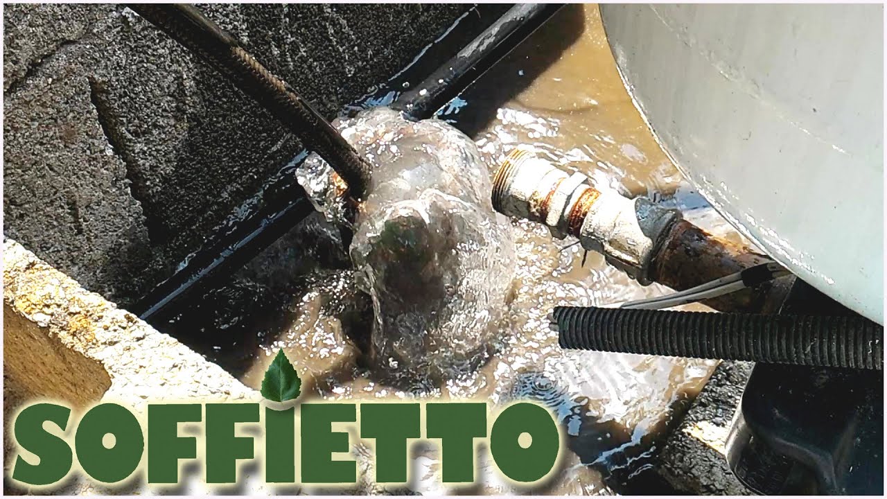 Pulizia POZZO IRRIGUO per ACQUA intasato da fango - bagnare ORTI e GIARDINI - SOFFIETTO Val Susa