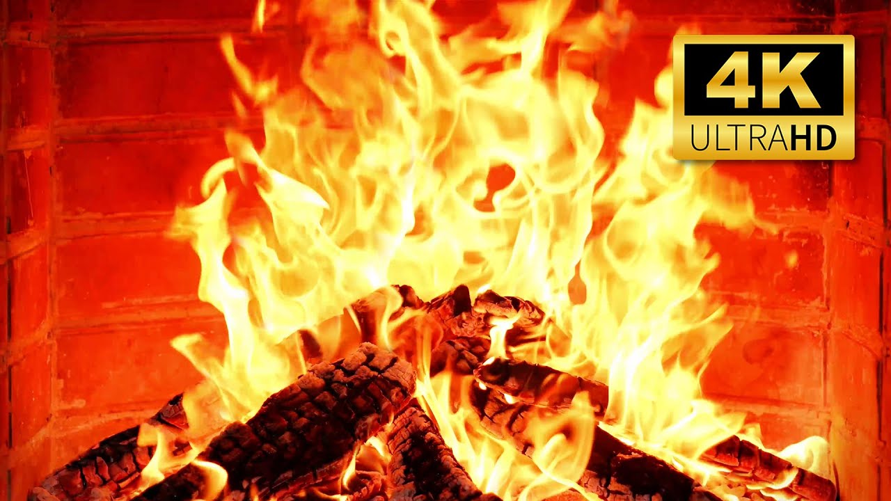 🔥 4K UHD Fireplace – Crackling Fire & Relaxing Ambience for Sleep and Cozy Mood