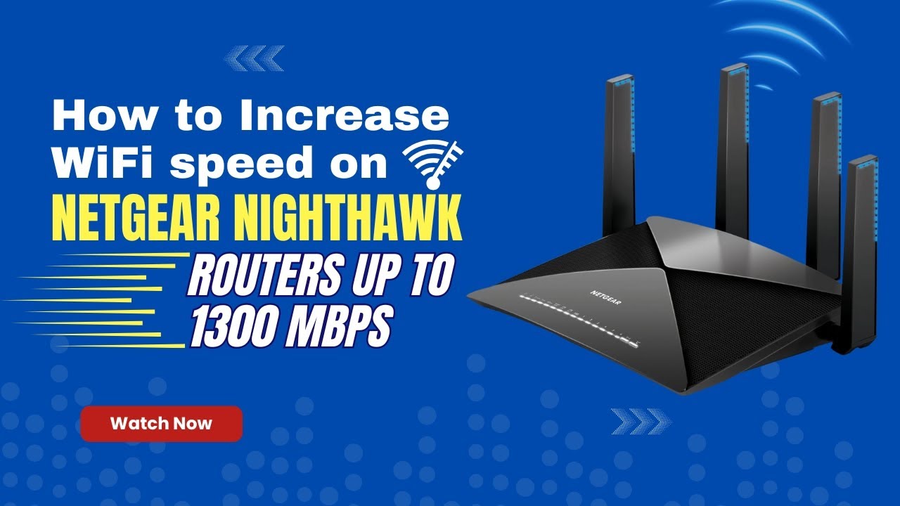 Как увеличить скорость Wi-Fi на маршрутизаторах Netgear Nighthawk до 1300 Мбит/с