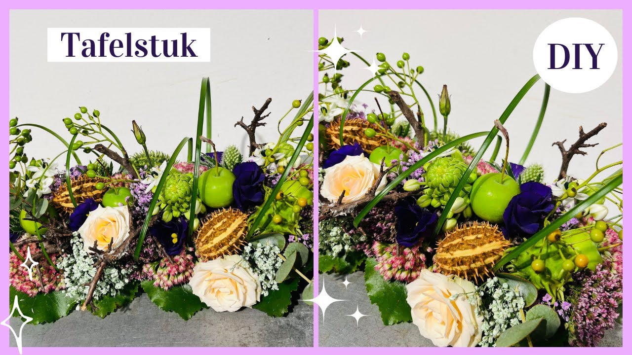 Tafelstuk 🍀🌸| Cursus Bloemschikken #183 | Carlein Tukkers