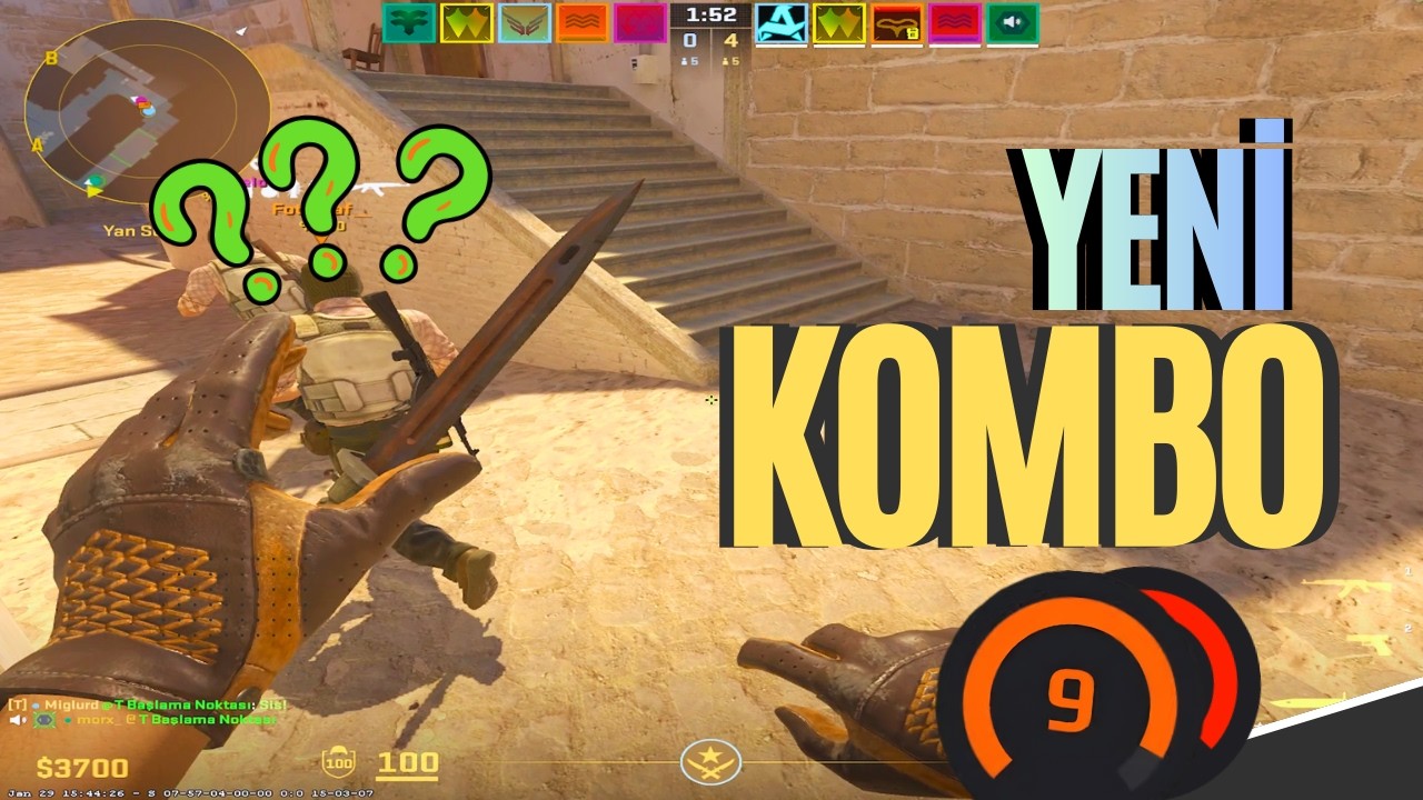 Yeni  Eldiven Bıcak İle Rakibi Mapten Sildik | CS2 GamePaly