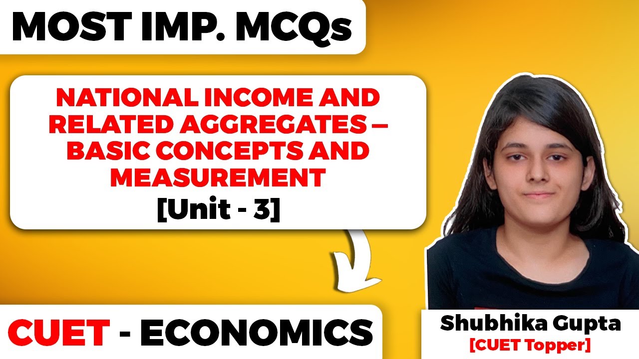 National Income and Related Aggregates Most Important MCQs and PYQs for CUET Economics Class 12