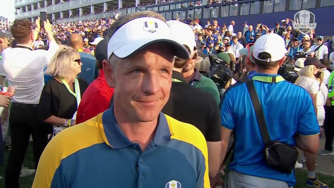 Luke Donald · Winning Interview · 2023 Ryder Cup · European Captain