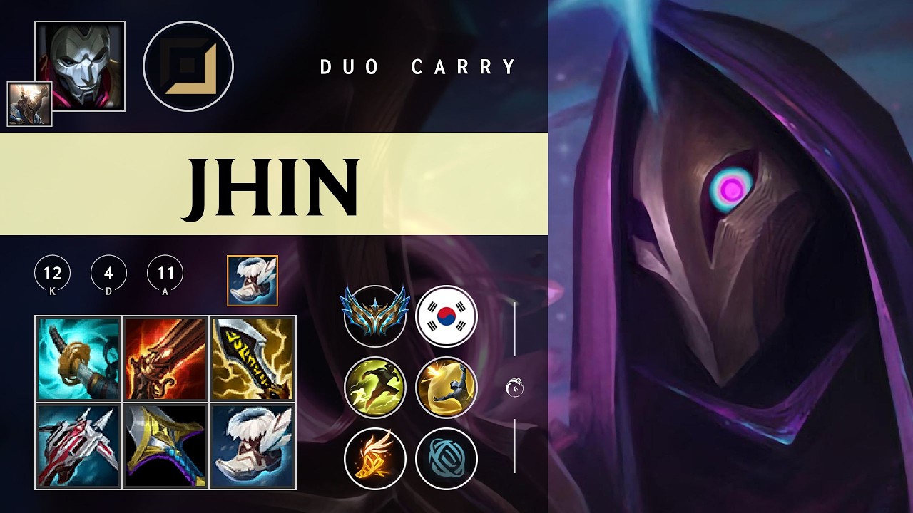 Jhin ADC vs Miss Fortune - KR Challenger Patch 26.07