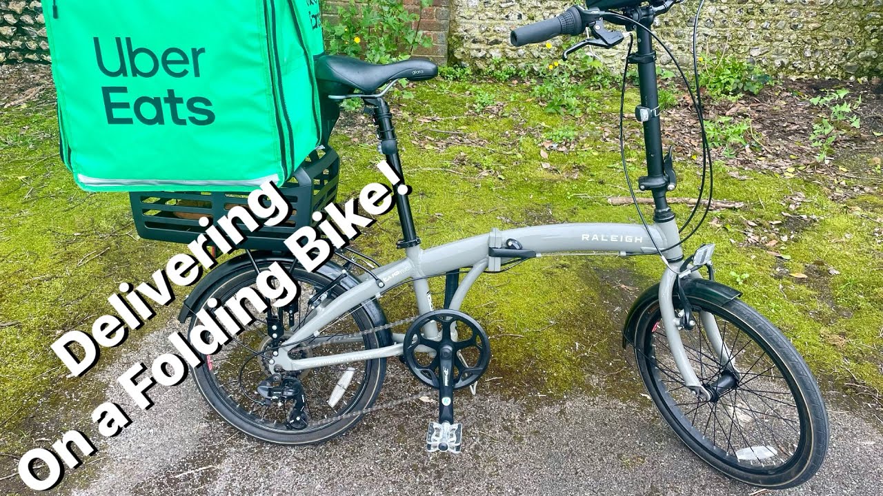 Delivering On A Folding Bike - Raleigh Stow-A-Way, Is It Suitable For Deliveroo and Uber Eats?