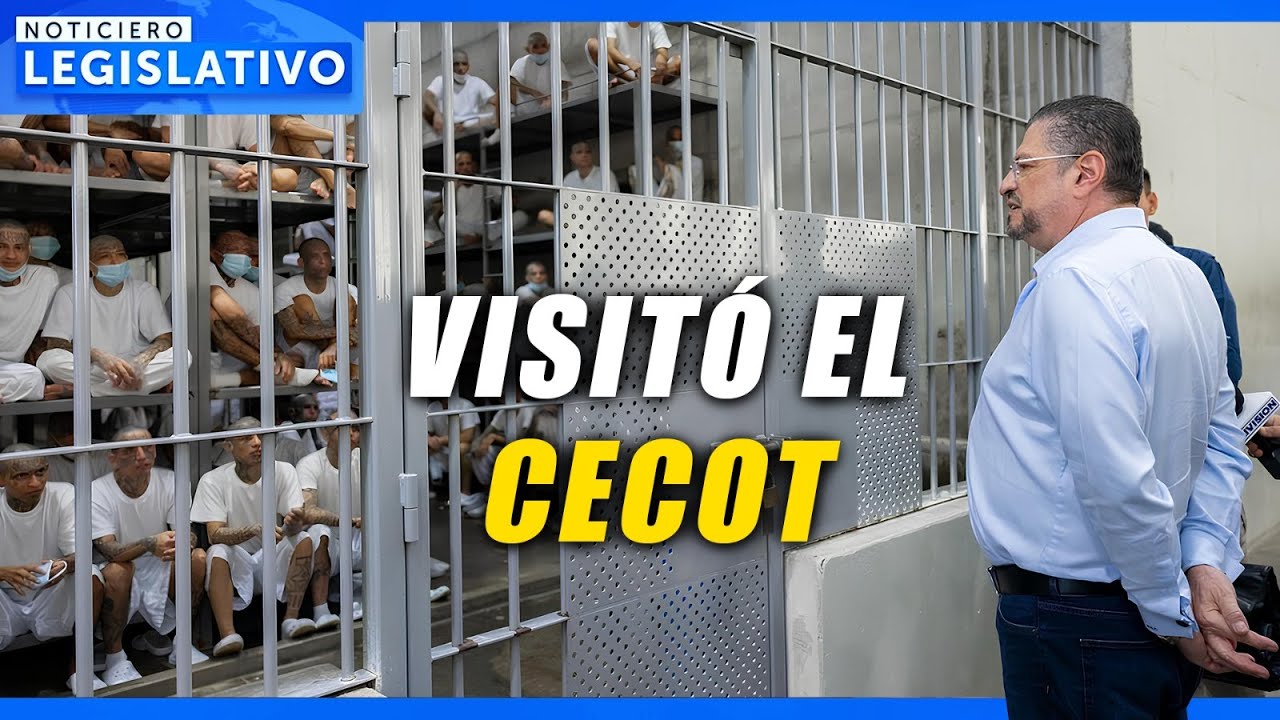 Presidente de Costa Rica, Rodrigo Chaves, visita el CECOT | Noticiero Estelar - 12 diciembre 2025