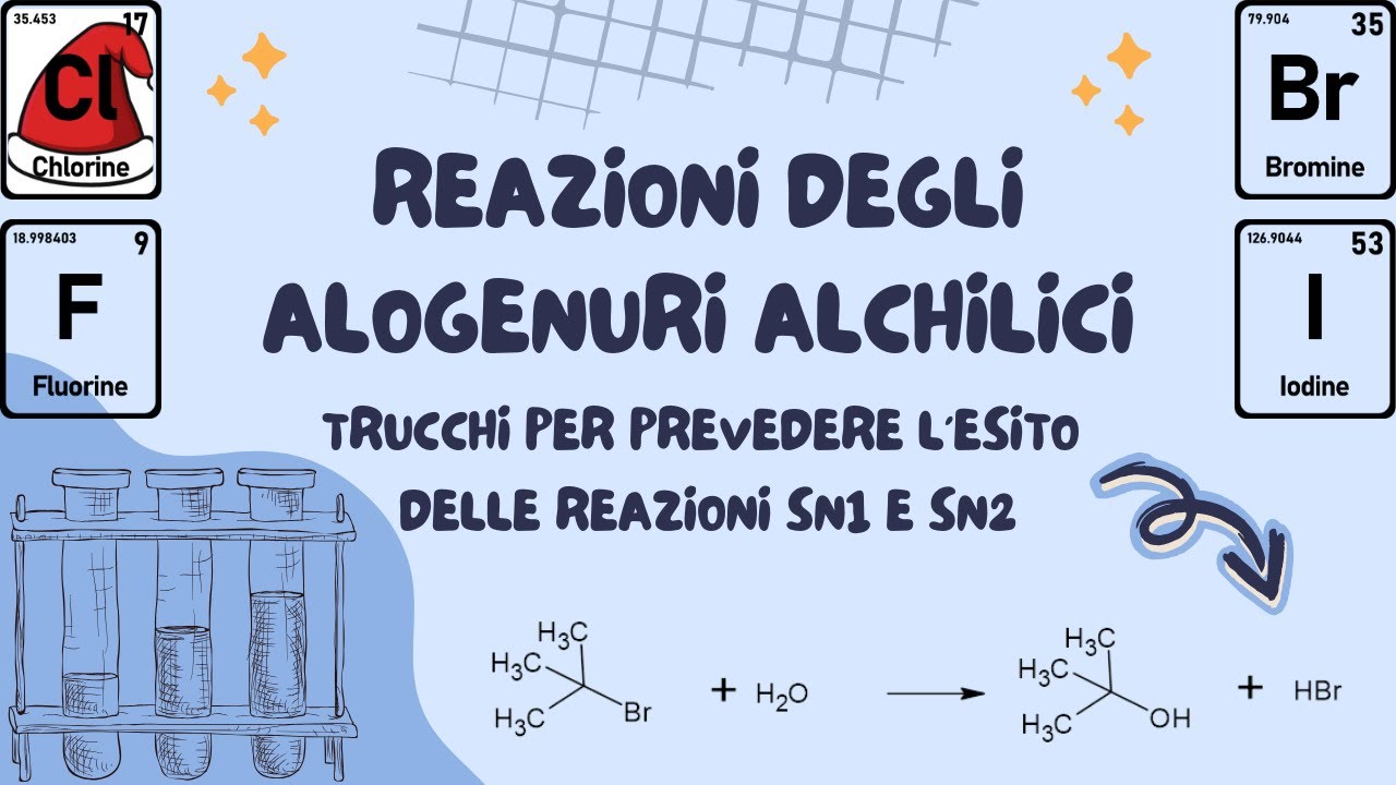 Gli alogenuri alchilici e le reazioni di sostituzione nucleofila SN1 e SN2