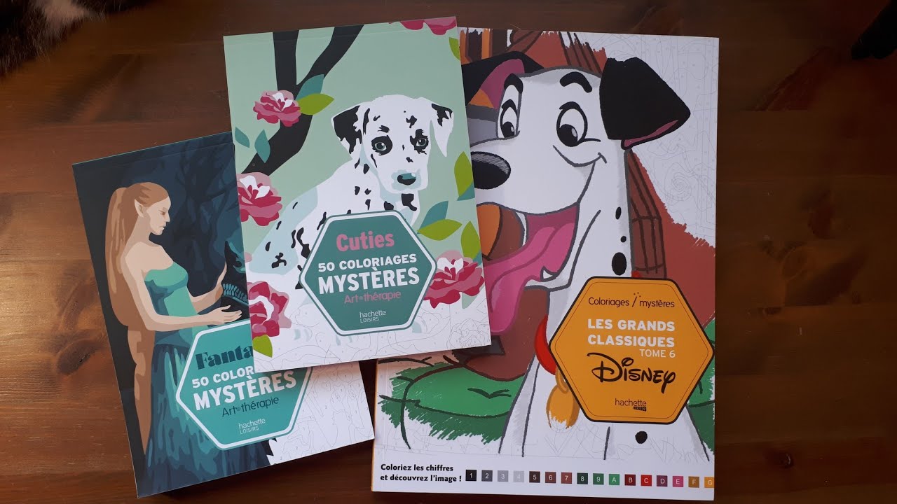 Раскраски по номерам от издательства Hachette loisir. Disney, Coloriages mystères. Полистаем
