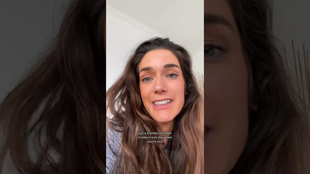 take a day off when you’re sick! 🫶🏼 