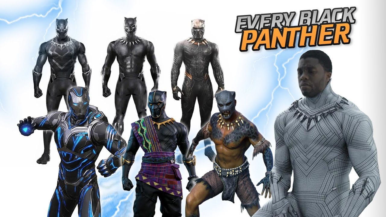 All BLACK PANTHER Suits in the MCU (Updated with Avengers Endgame, Infinity War, Civil War)