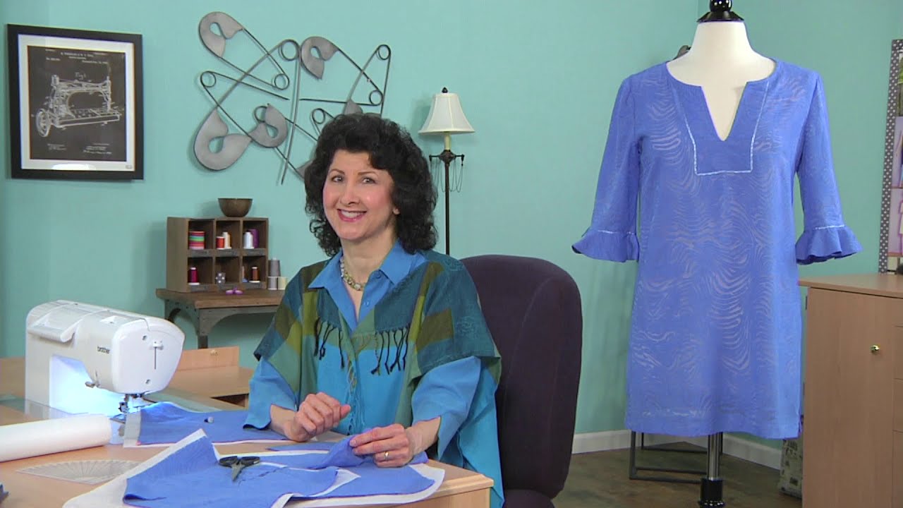 Joanne Banko sews ruffles with a circular sewing attachment. As seen on It's Sew Easy TV show 1205