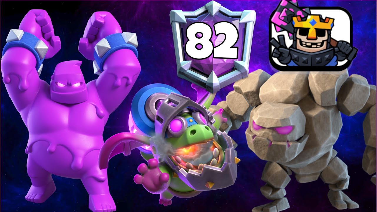 Top 80 with Double Golem Deck.!