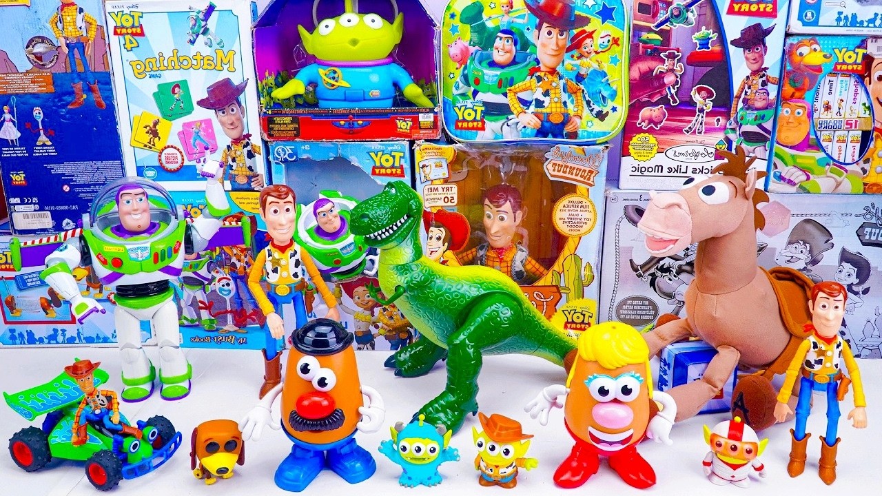 Disney Pixar Toy Story toy Unboxing collection ASMR|Woody &Bullseye &Buzz Lightyear & Mr Potato Head