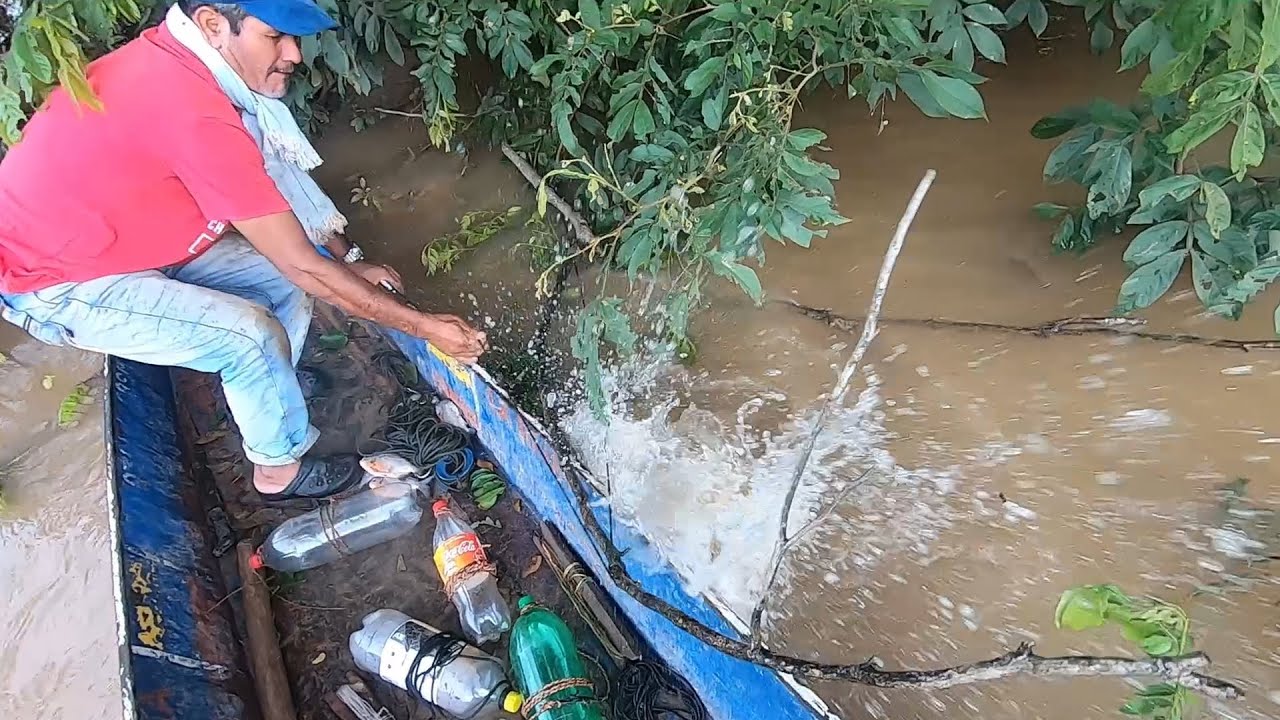 Trampas con botellas de plástico para Pescar bagres y cachamas Grandes.