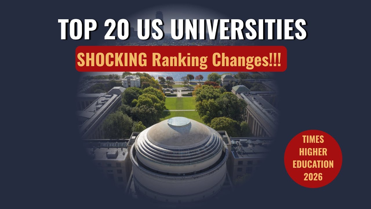 20 лучших университетов США: шокирующие изменения в рейтинге! (Times Higher Education, 2026)
