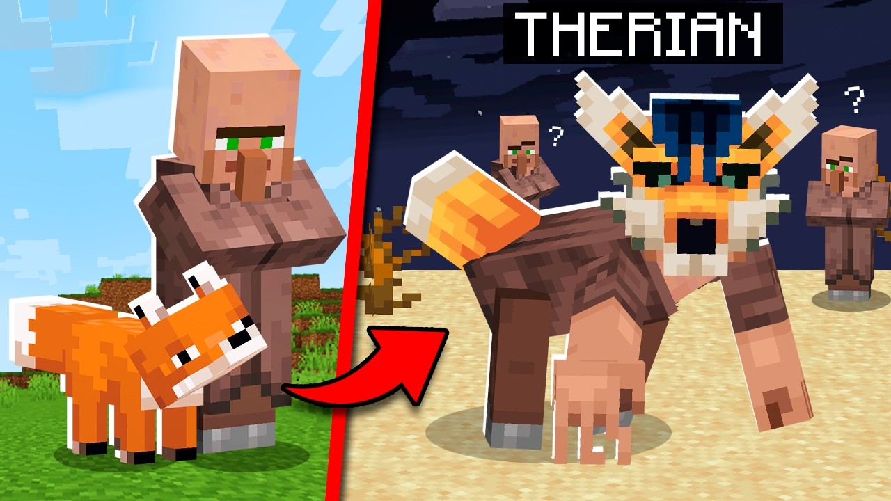 Convertí los MOBS en THERIANS en Minecraft