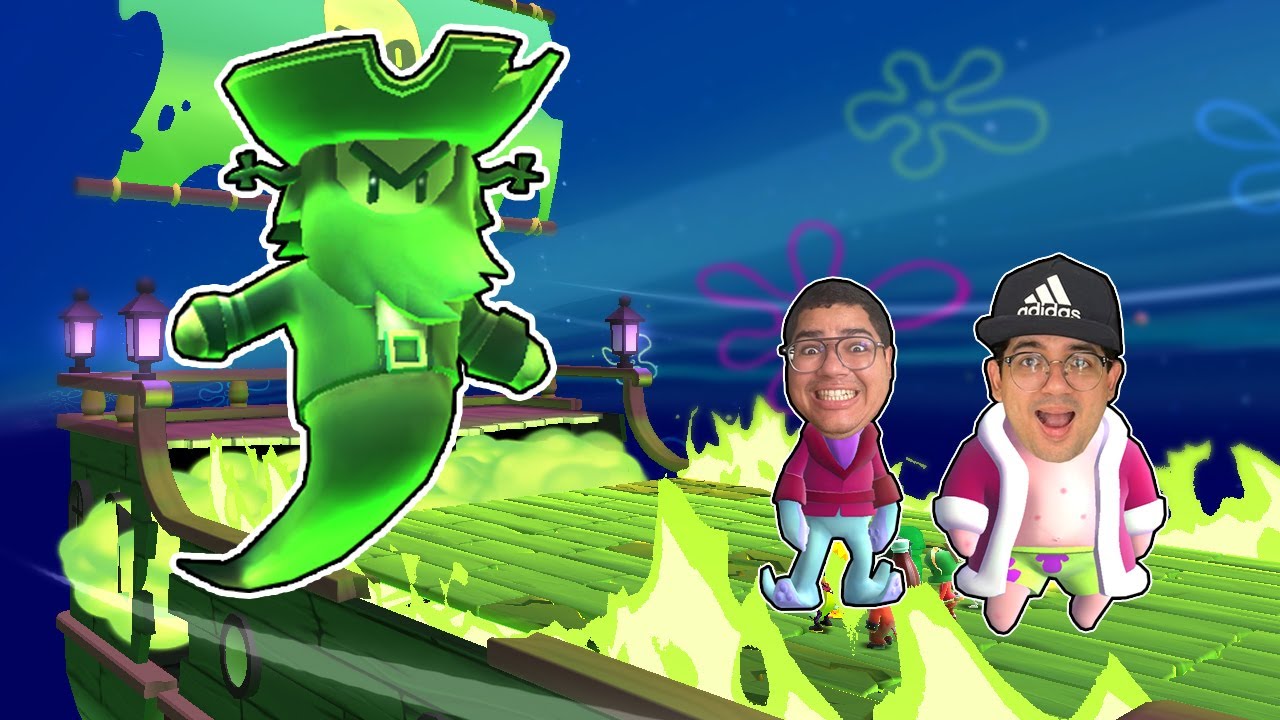 TEMOS QUE SOBREVIVER NO BARCO FANTASMA DO BOB ESPONJA NO STUMBLE GUYS!