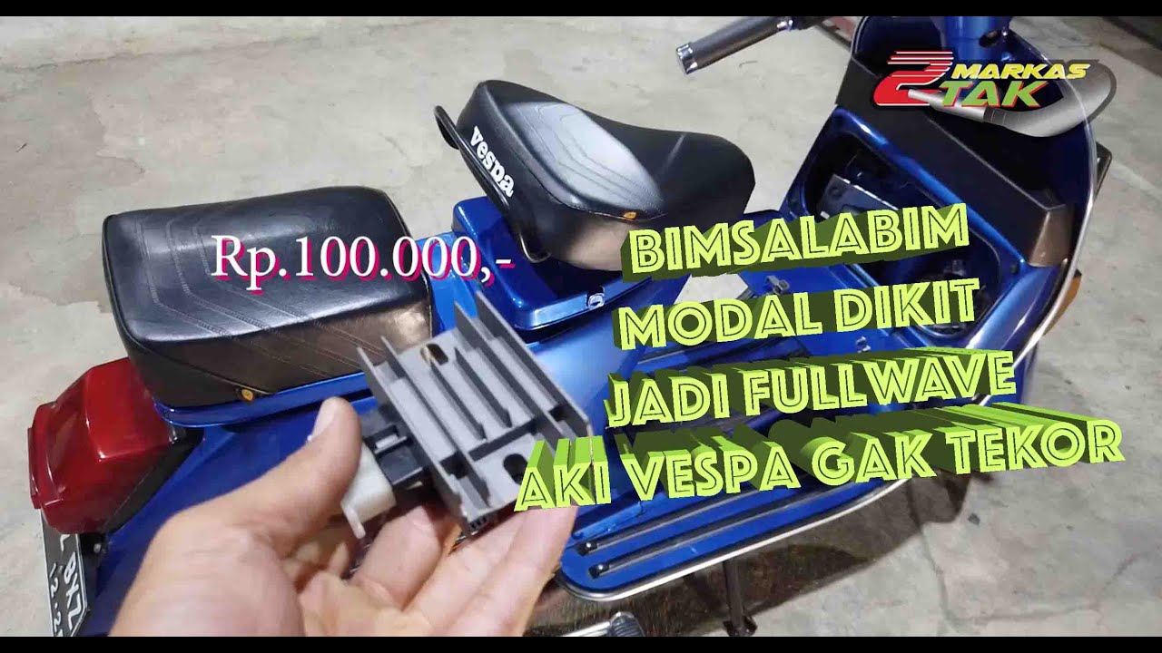 Cara Mudah Rubah Kelistrikan Vespa Jadi Fullwave