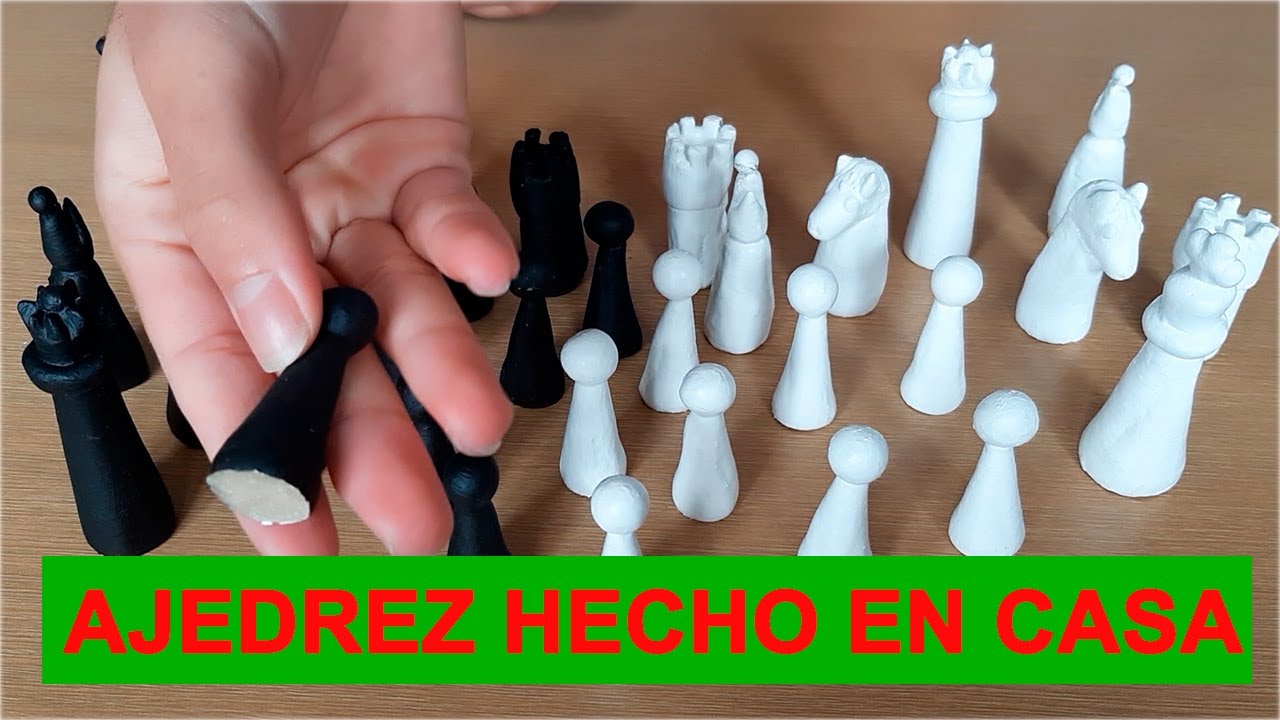 Tutorial como hacer piezas de ajedrez con harina y sal, AJEDREZ HECHO EN CASA,