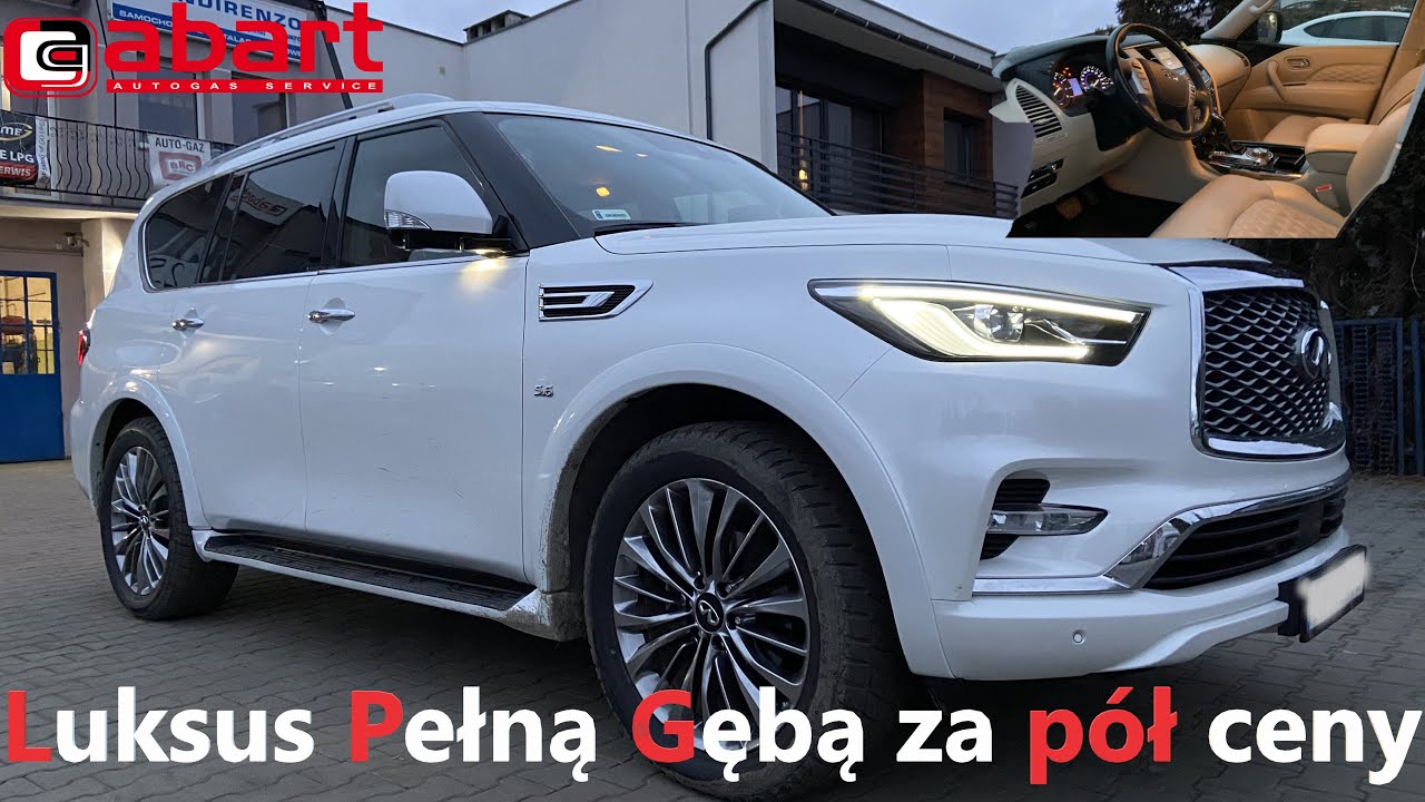 Olbrzymi luksus za połowę ceny w Infiniti QX80 5.6 V8 2018 po montażu instalacji gazowej w Abart Wro