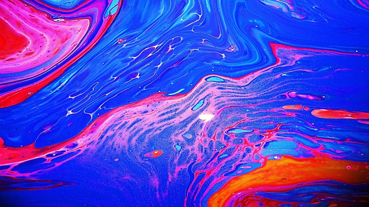 Dirty Pour Flip Cup / Bloom Effect / Fluid Art / Abstract Painting / Acrylic Pouring