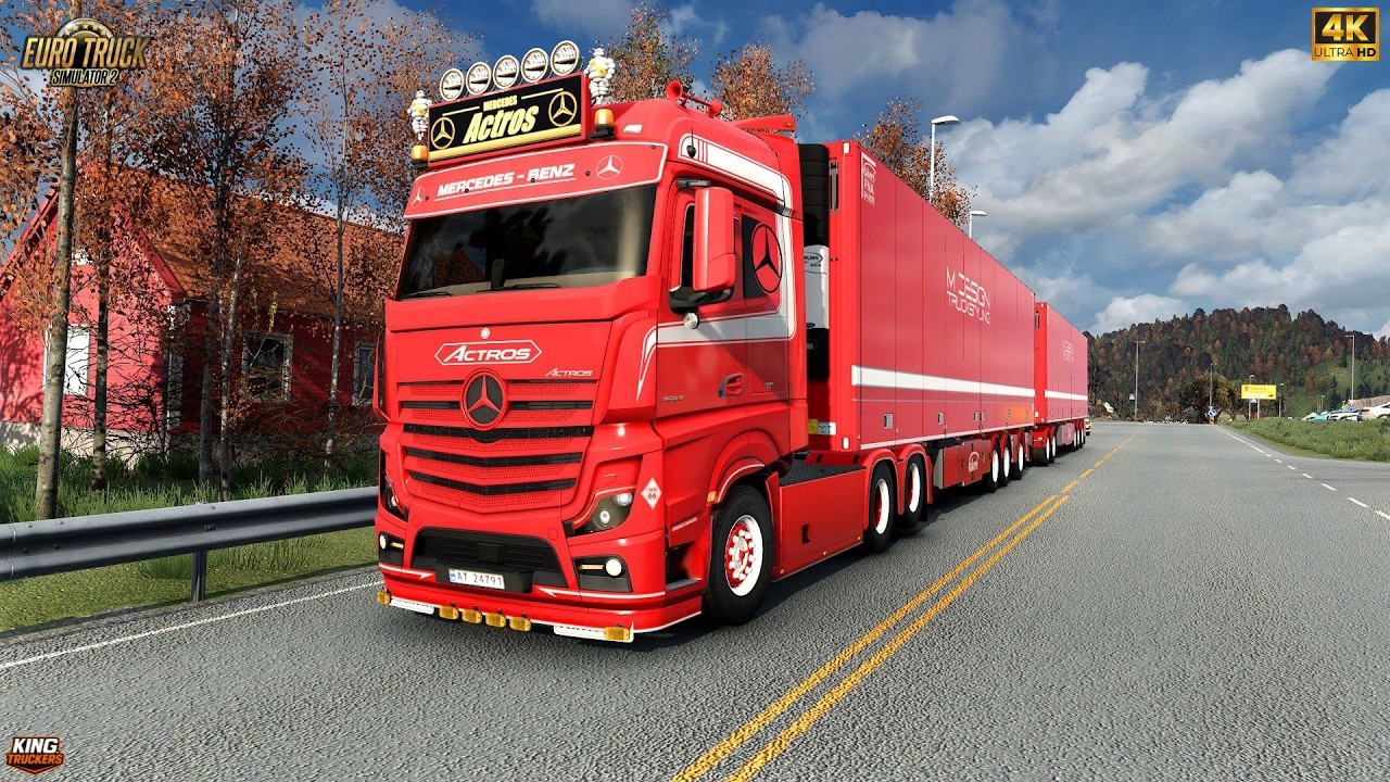 ETS2 1.57 | Realistic Driving | Mercedes-Benz Actros MP4 1845 Euro 5 | POV 4K Ultra HD | #ets2