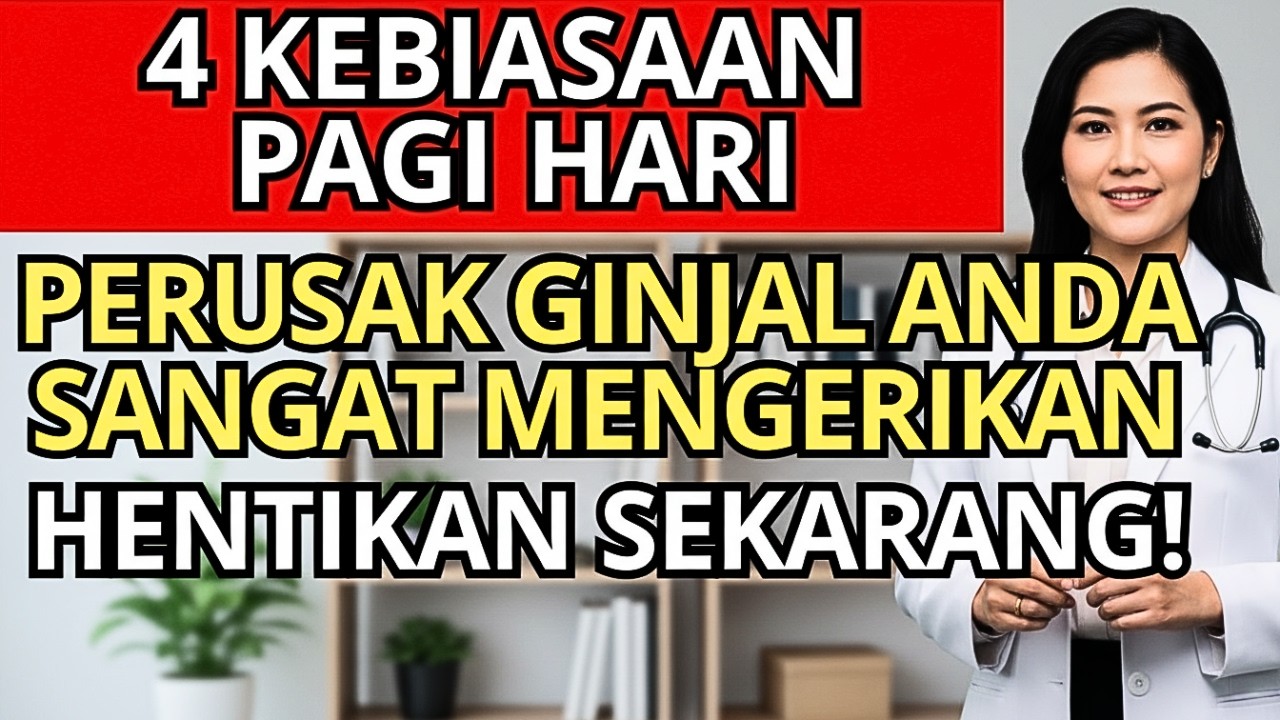 Wajib Tahu! 4 Kebiasaan Pagi Penghancur Ginjal Lansia yang Jarang Disadari