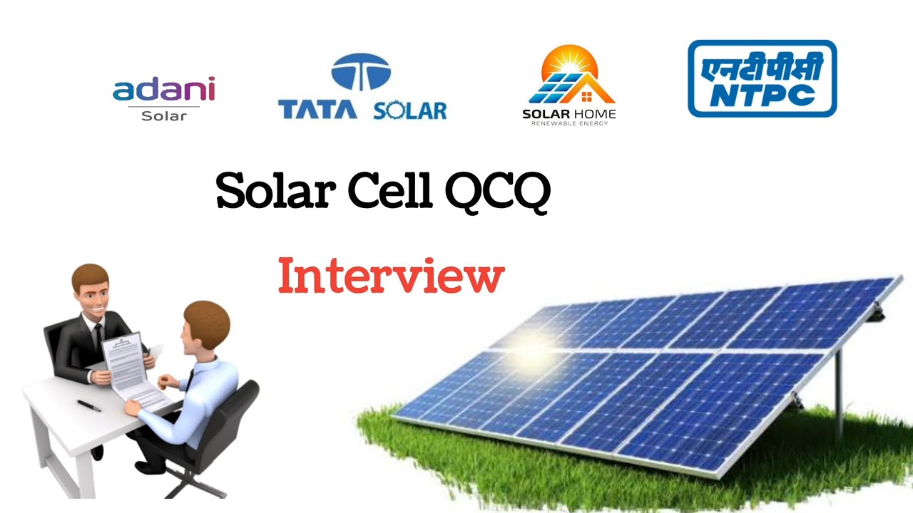 Solar cell Interview MCQ Question Answers । Solar production interview & Solar panel installation