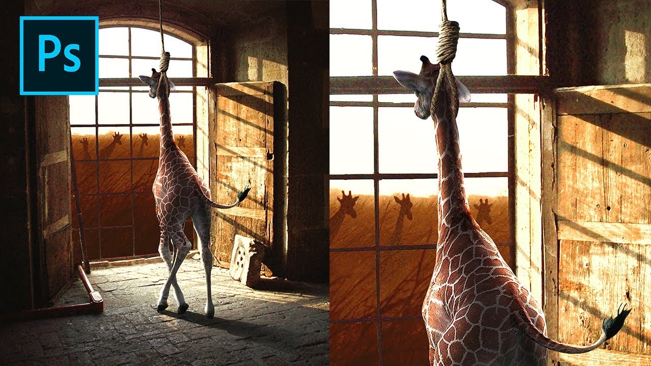 Photoshop Manipulation Tutorial - Giraffe Suicide