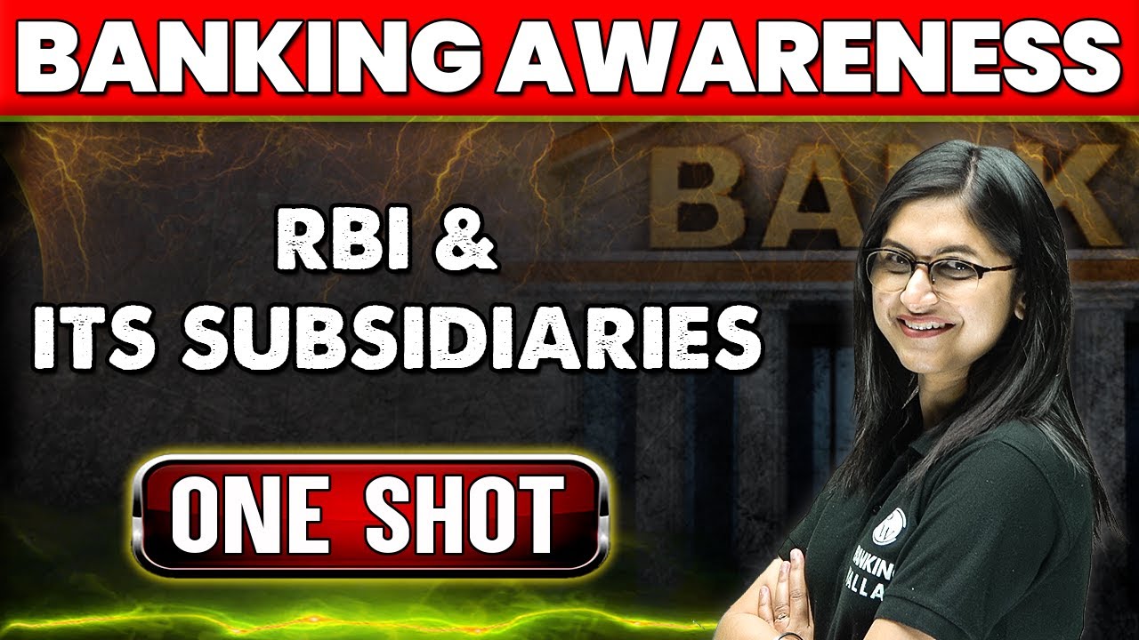 BANKING AWARENESS || RBI & ITS SUBSIDIARIES || For All Banking Exams