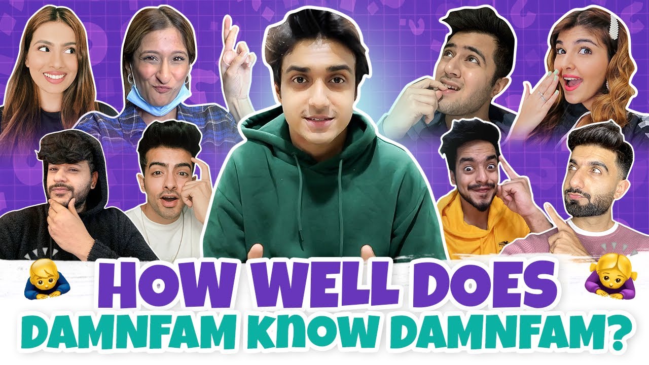 I played a DamnFam Quiz 🤔🧩 ft. DAMNFAM | Tanzeel Khan