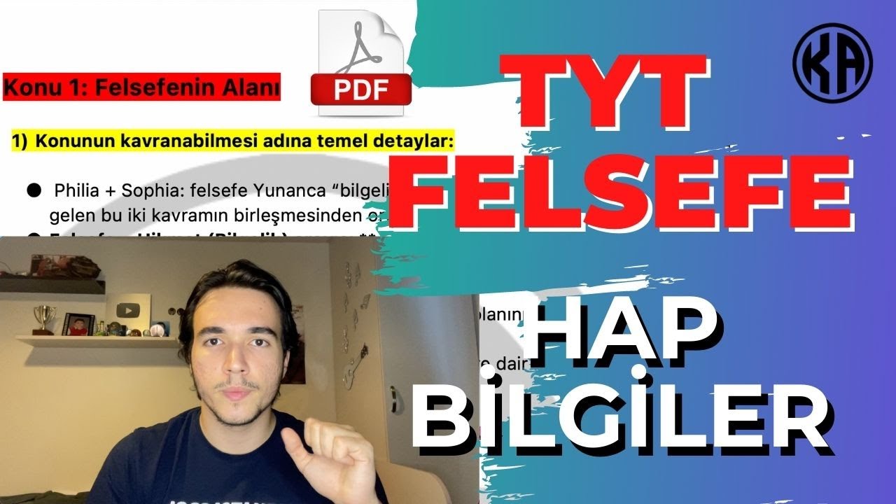 TYT FELSEFE HAP BİLGİLER! / Bilmen Gereken Her Şey! / #TYT #AYT #YKS