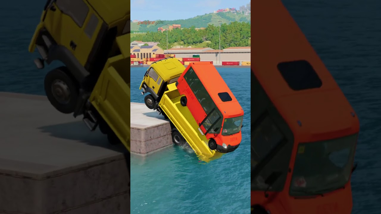 Truck vs Speed bumps | BeamNG Drive  #shortvideo #beamngdrive #simulation #india #truck #speedbump