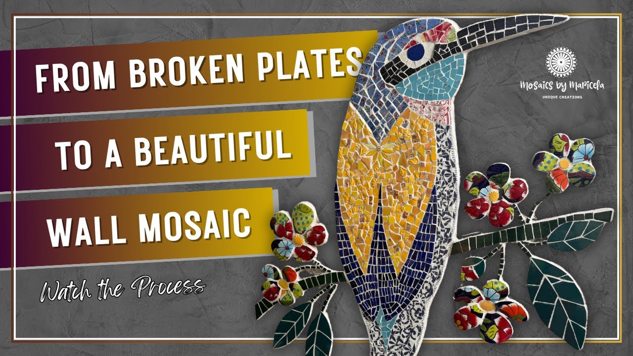 AMAZING DIY WALL MOSAIC ANYONE CAN TRY!