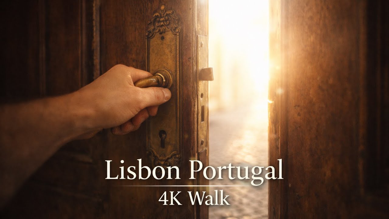 Lisbon 4K City Walk – Light, Sound, and the Space Between