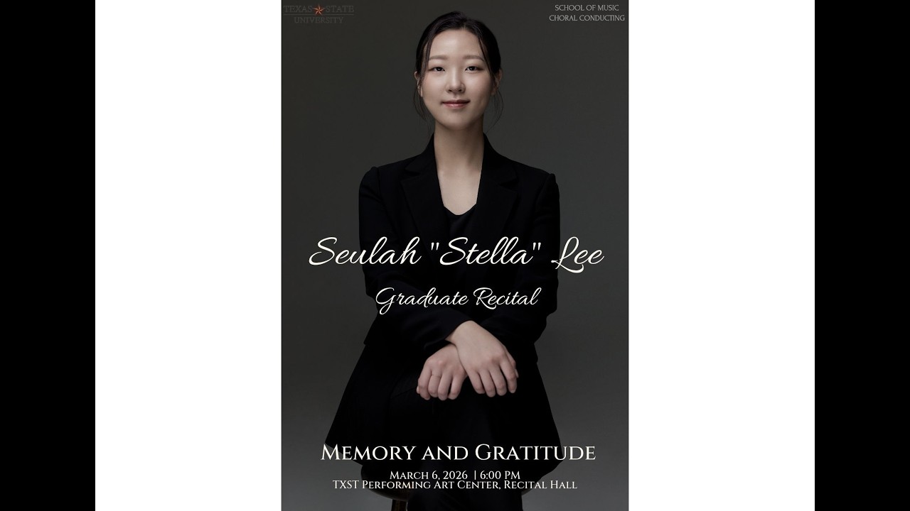 [Graduate Recital] Memory and Gratitude