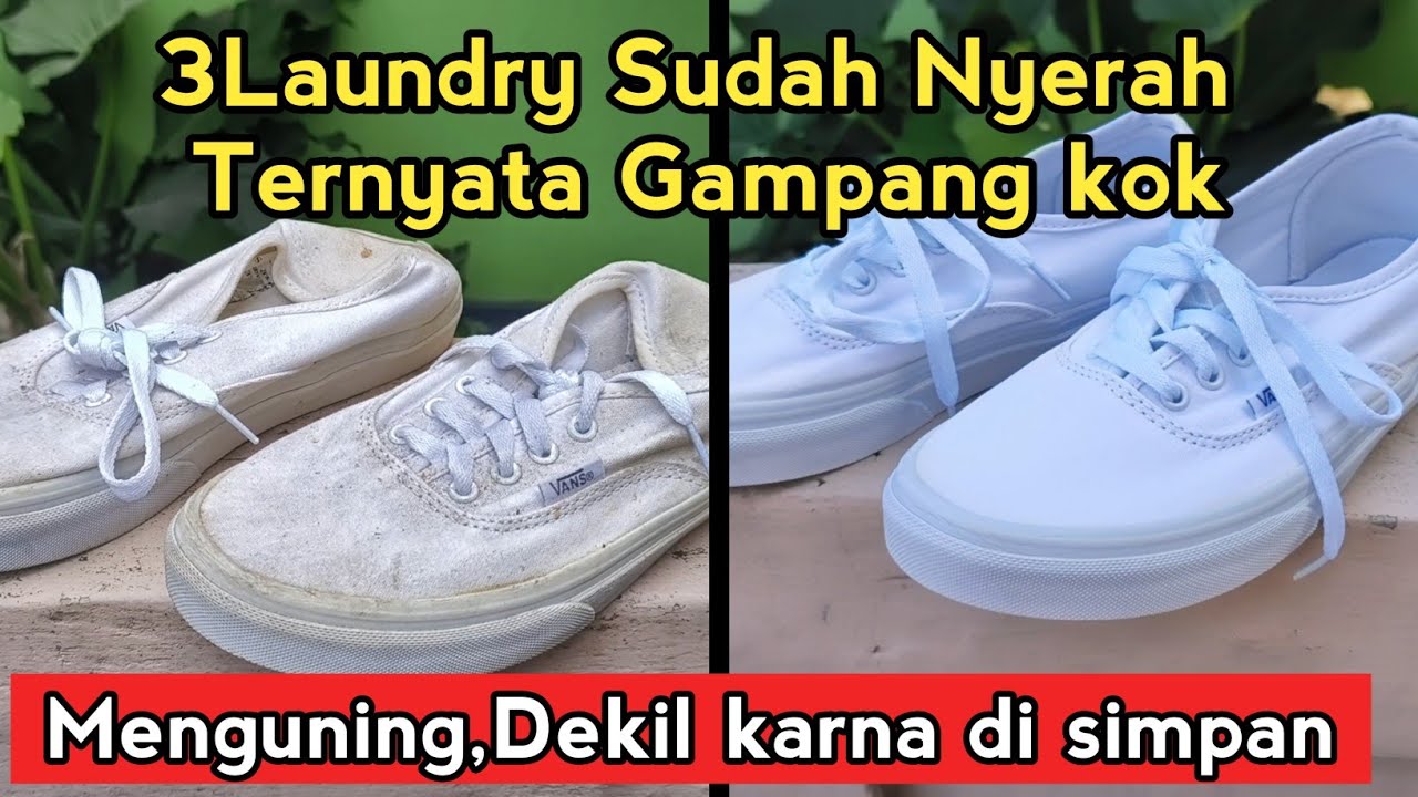 TERBARU MEMUTIHKAN SEPATU MENGUNING DAN KOTOR DI SIMPAN DI GUDANG