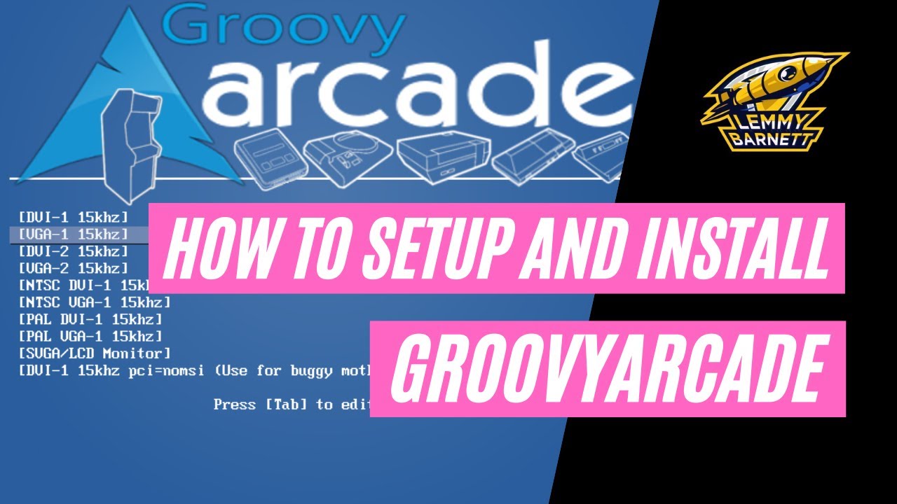 How To Install and Setup GroovyArcade on an Arcade Cabinet CRT