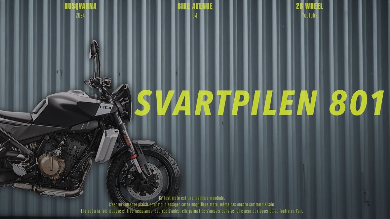 Essai de la SVARTPILEN 801 🤯