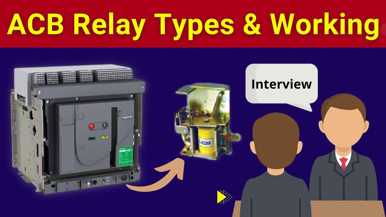 ACB में कितने टाइप की रिले होती है? - electrical interview question