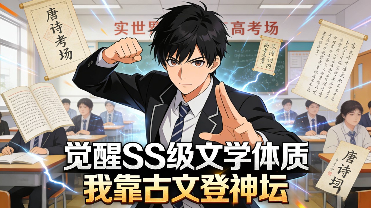 【Multi Sub】《覺醒SSS級文學體質，我靠古文登神壇》高考考場到全球巔峰，我未創一字，只複刻千年絕唱——震碎文壇！#漫劇 #動態漫 #AI漫劇 #動漫 #動畫