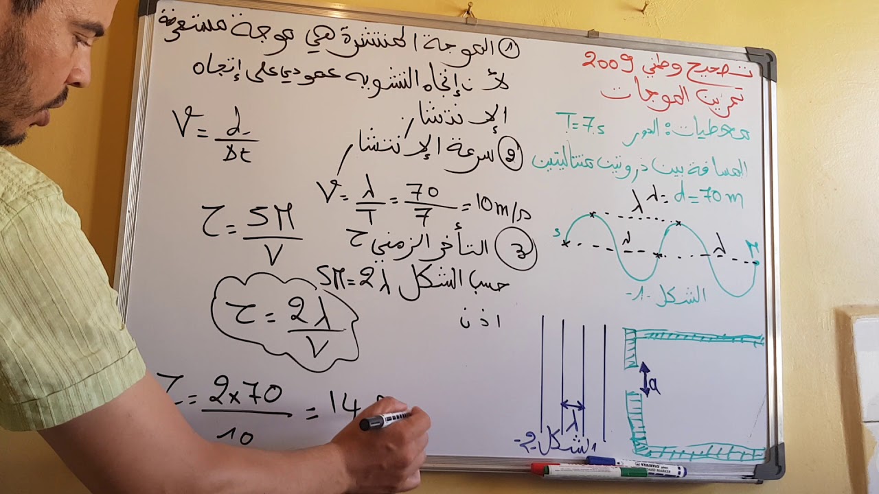 تصحيح موجات امتحان وطني 2009 prof soufiane