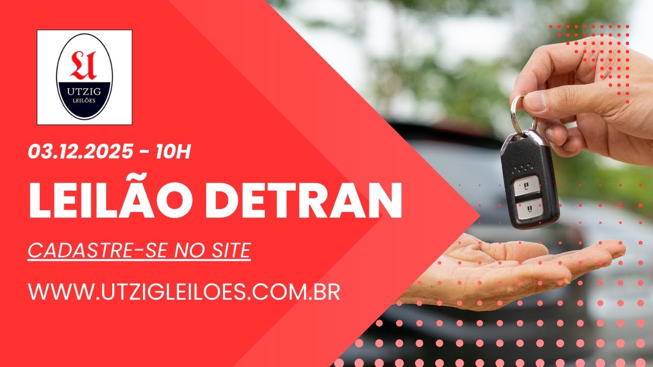 LEIL&Atilde;O DETRAN/RS - EDITAL 0039/2025 - LEILOEIRO PEDRO DO PRADO UTZIG