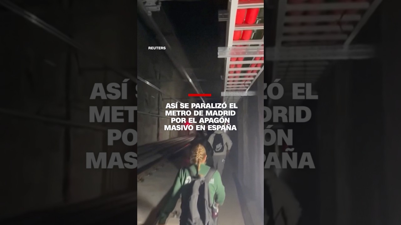 Así se paralizó el metro de Madrid por el apagón masivo en España