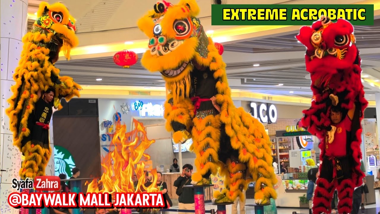 Imlek 2026, Extreme Acrobatic Lion Dance @ Baywalk Mall Jakarta