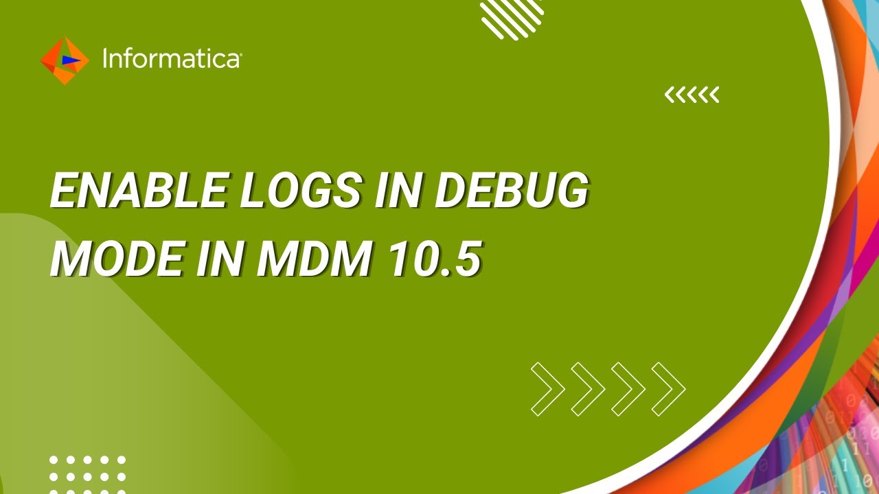 How to Enable Logs in DEBUG mode in MDM 10.5