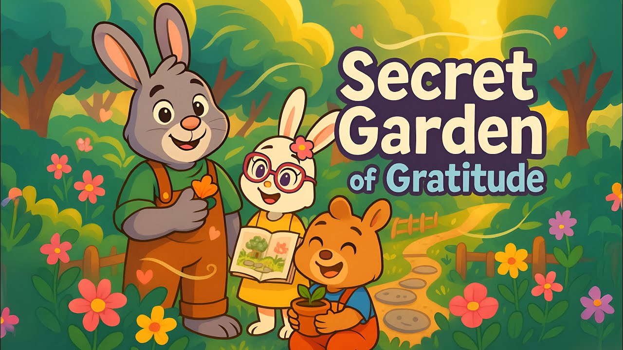 🌸 Buck’s Forest Adventure The Secret Garden of Gratitude 🌱 Safe & Kindness Story